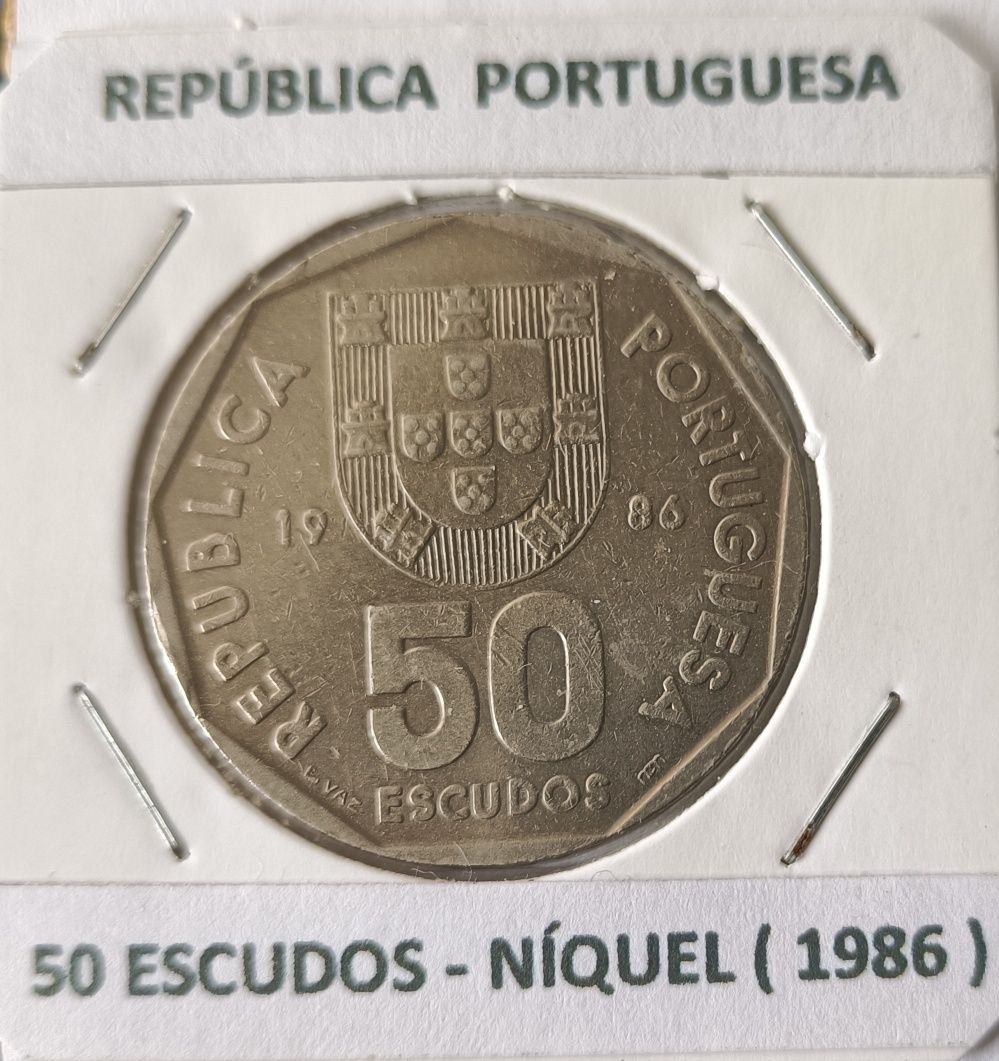 4 Moedas de 50 Escudos República Portuguesa {Emissão corrente Anual}