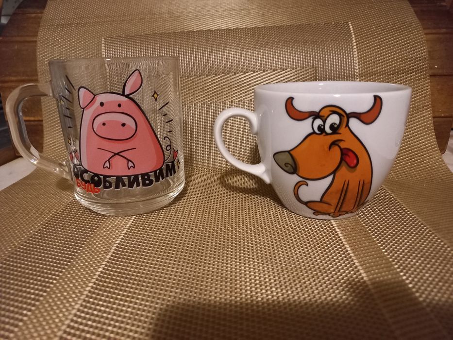 2 оригинальные чашки