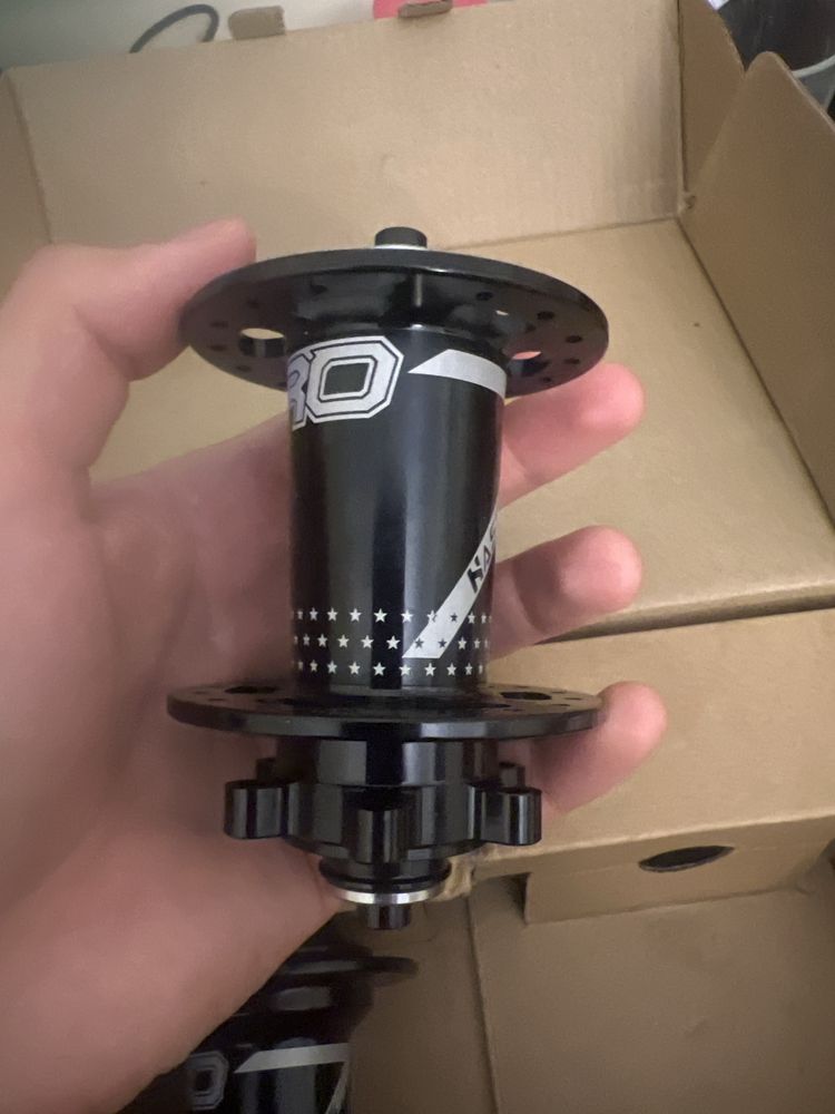 HASSNS PRO7 Cubo de bicicleta barulhento, 32 furos
