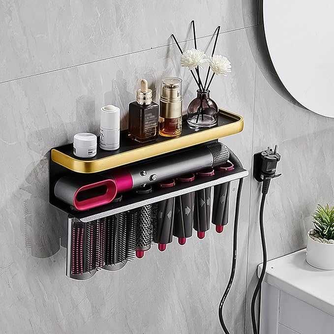 DYOUen Uchwyt ścienny, organizer do przechowywania Dyson Airwrap