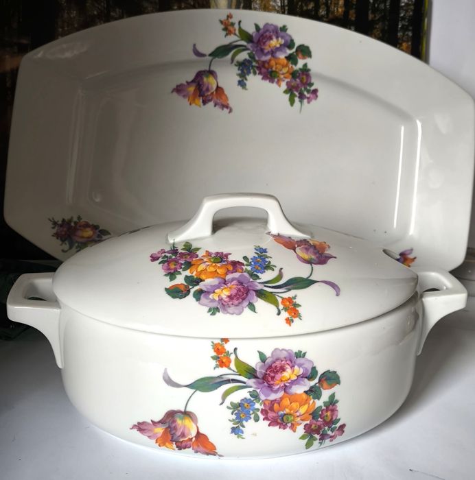 Serwis obiadowy Ćmielów Alicja części piękna stara porcelana
