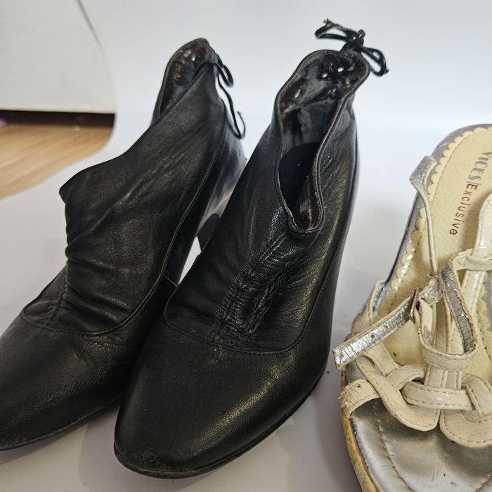 Buty damskie szpilki 36 letnie Sandałki na obcasie czarne