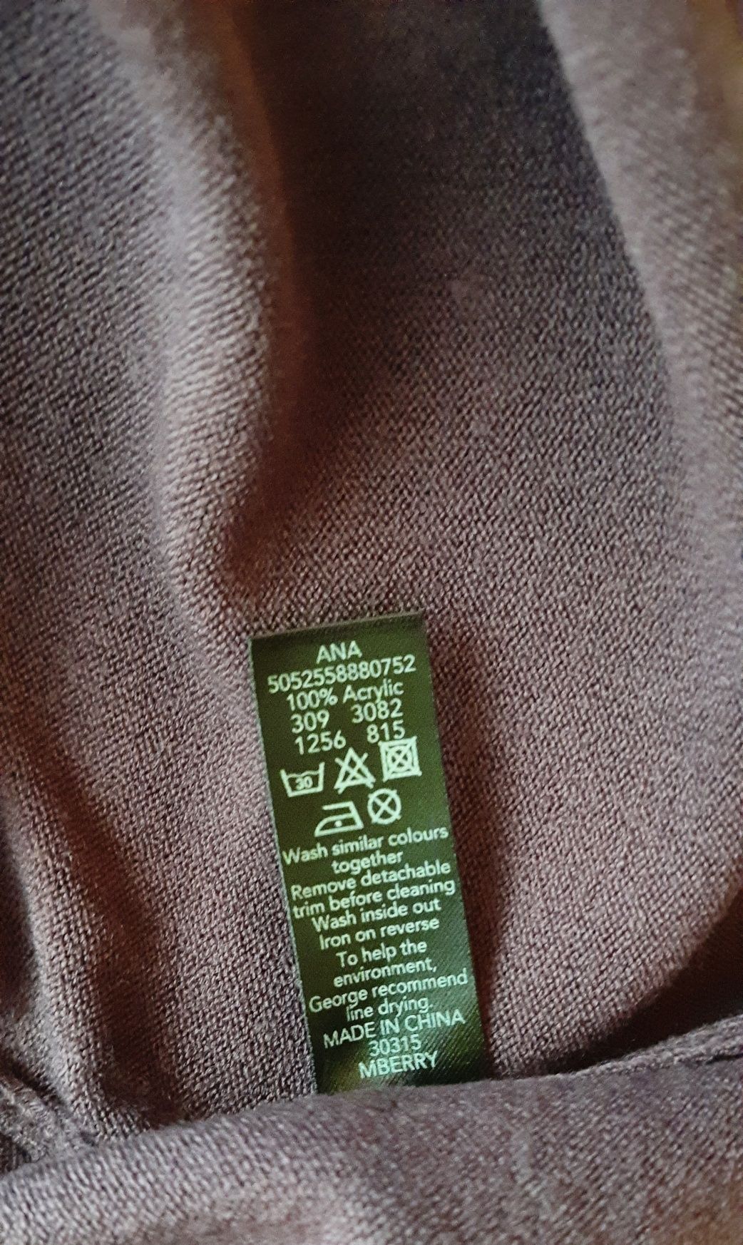 Sweter damski wiśniowy rozm 48 nowy