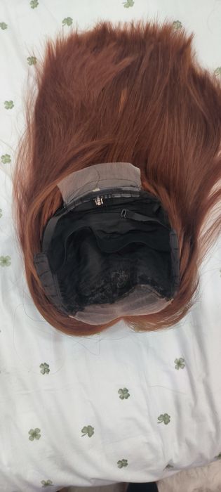 Peruca de cabelo humano de 40cm