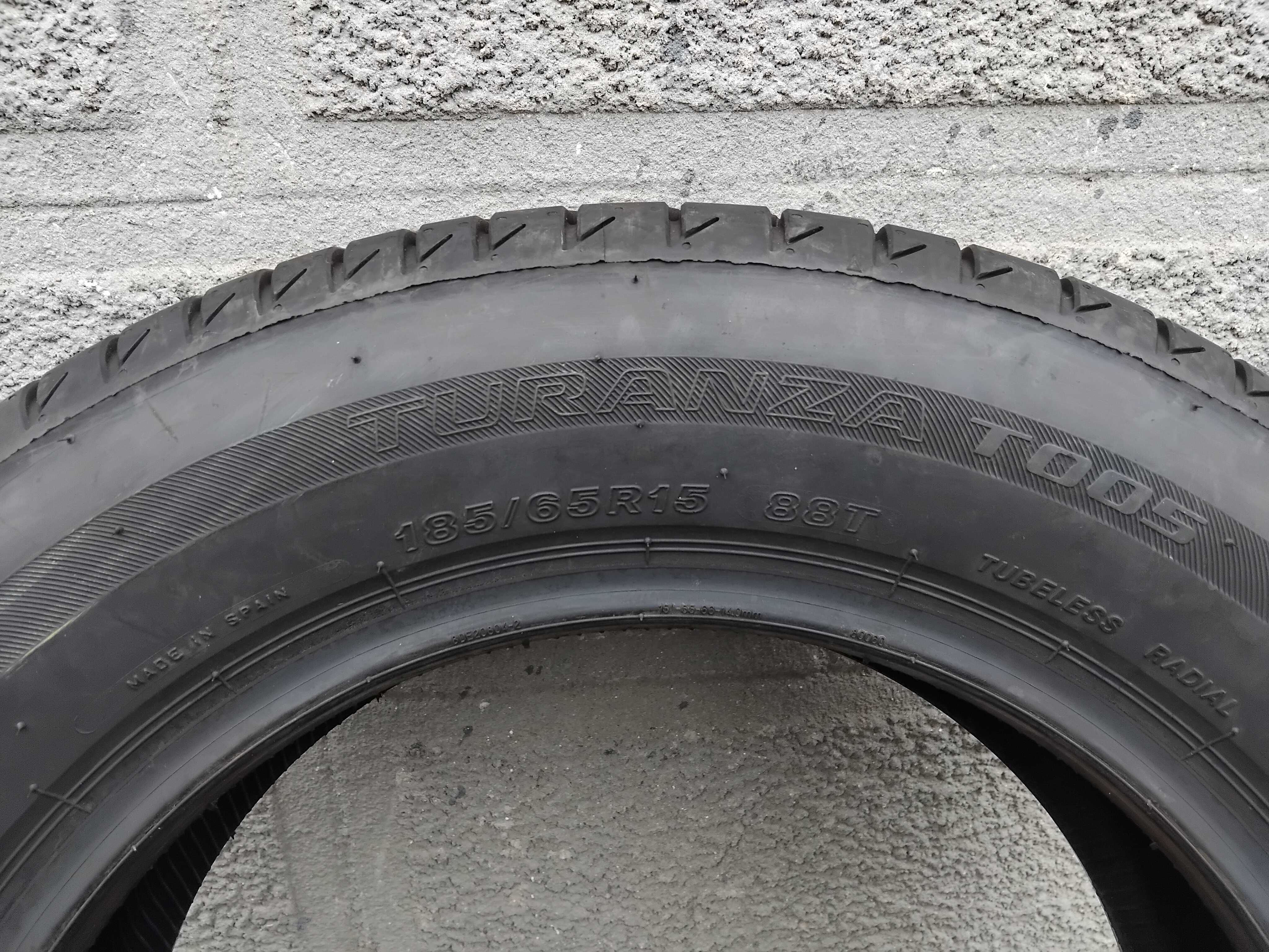 4 шини Bridgestone Turanza T005 (185/65R15 88T) 2022р 100%протектор