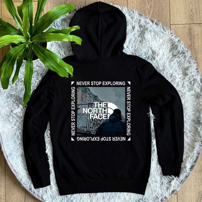 XS S M L XL — The North Face Худи Черное — Street KRBK — ТНФ Кофта