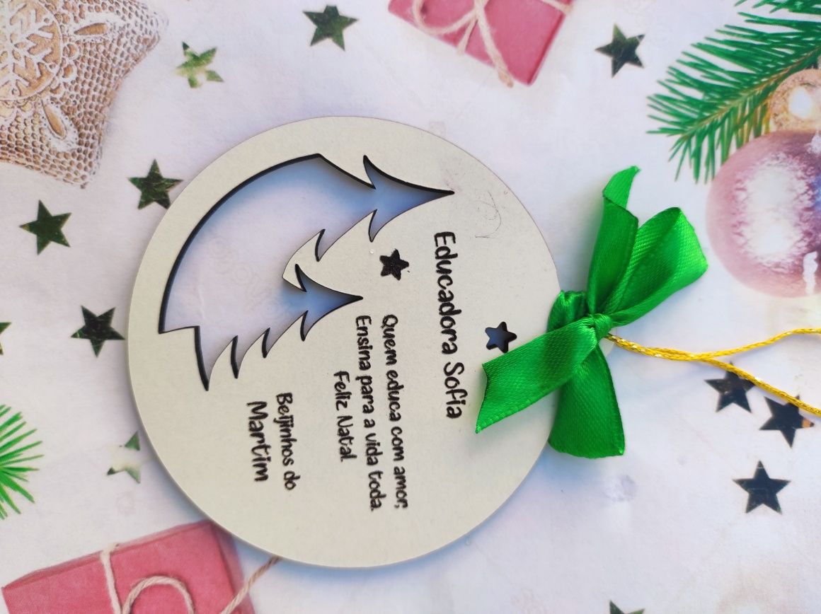 Bolas de Natal personalizadas / Enfeites árvore de Natal