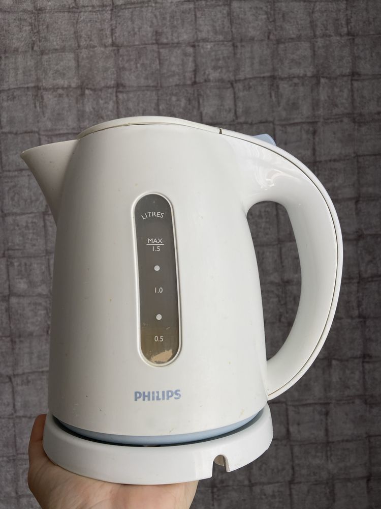 Електрочайник philips 4646 біло-голубий