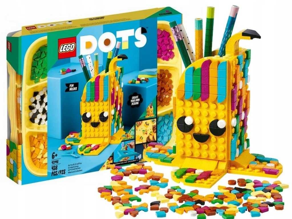 LEGO DOTS 41948 Uroczy banan — pojemnik na długopisy - 438 elementów