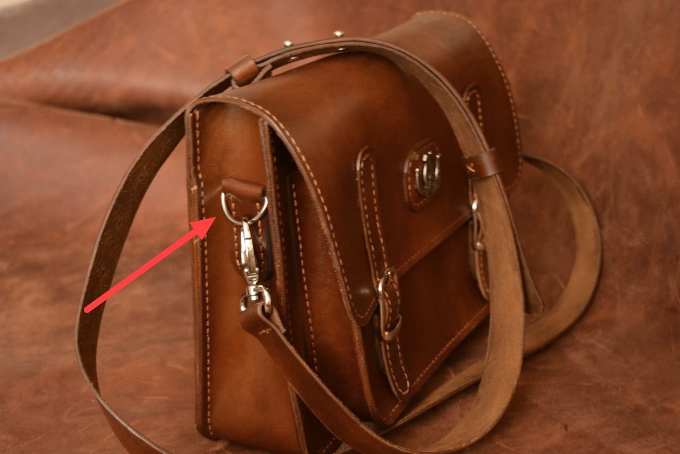 Фурнитура для кожи сумки рюкзака квадратное кольцо хром бронза полукол