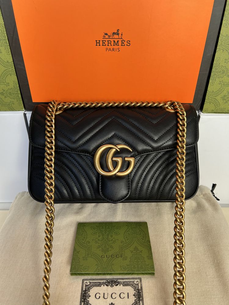 Torebka Gucci Marmont Black Leather