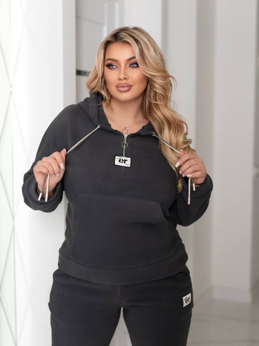 Женский зимний костюм флисовый БАТАЛ 48-62 кофта и штаны POLAR теплый