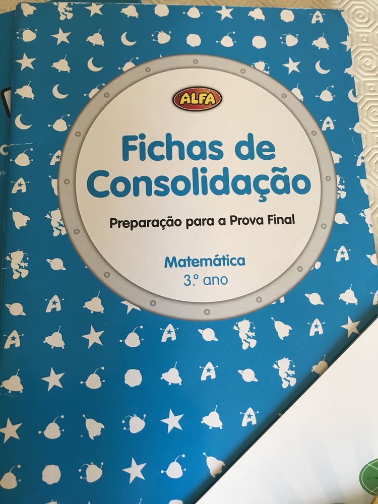 Manual escolar matemática 3 ano e livros de fichas