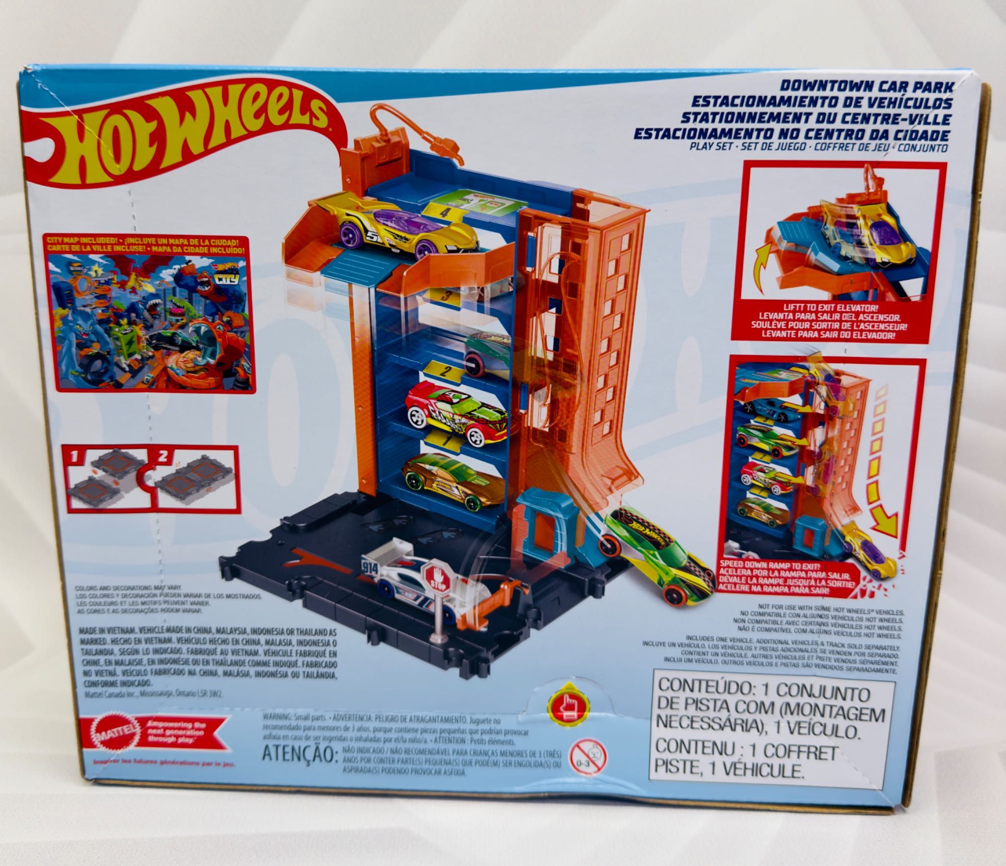 Трек автопарковка Хот Вілс Hot Wheels City Downtown Car Park