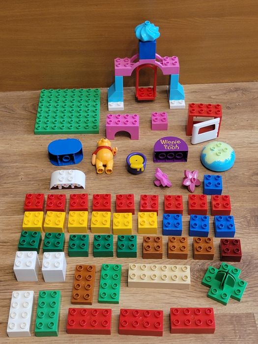 Klocki Lego Duplo - Kubuś Puchatek, huśtawka, zabawki