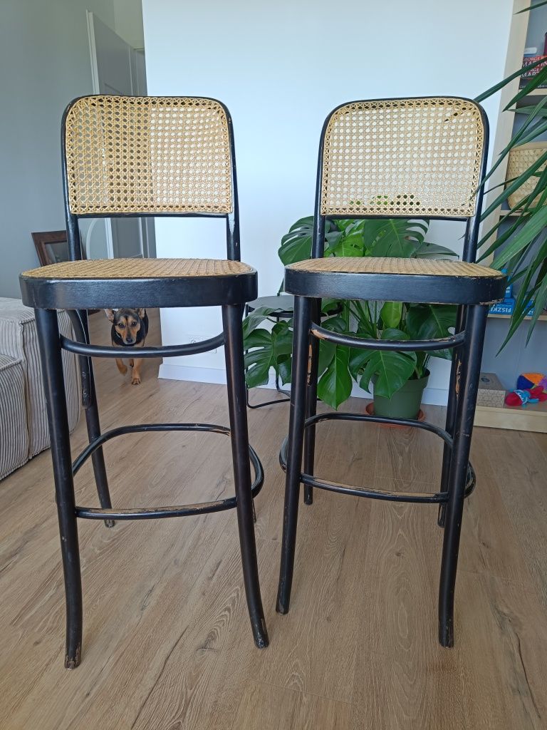 Krzesło barowe. Hoker, rattan, TON (podana cena za sztukę)