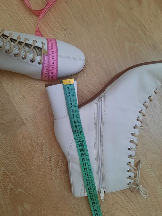 Кожаные ботильоны ботинки батального размера