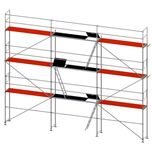 Rusztowanie budowlane stalowe P70 typu Plettac 75m2