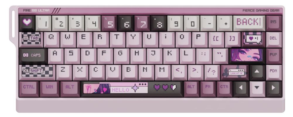 Кастомная клавиатура fire68 ultra limited edition