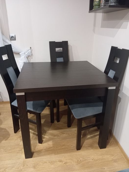 Stół rozkładany 90x90/290 Wenge