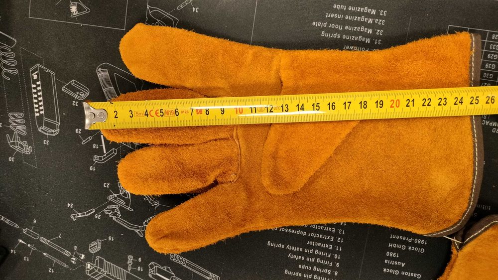 Rękawice robocze, skórzane rozmiar XL