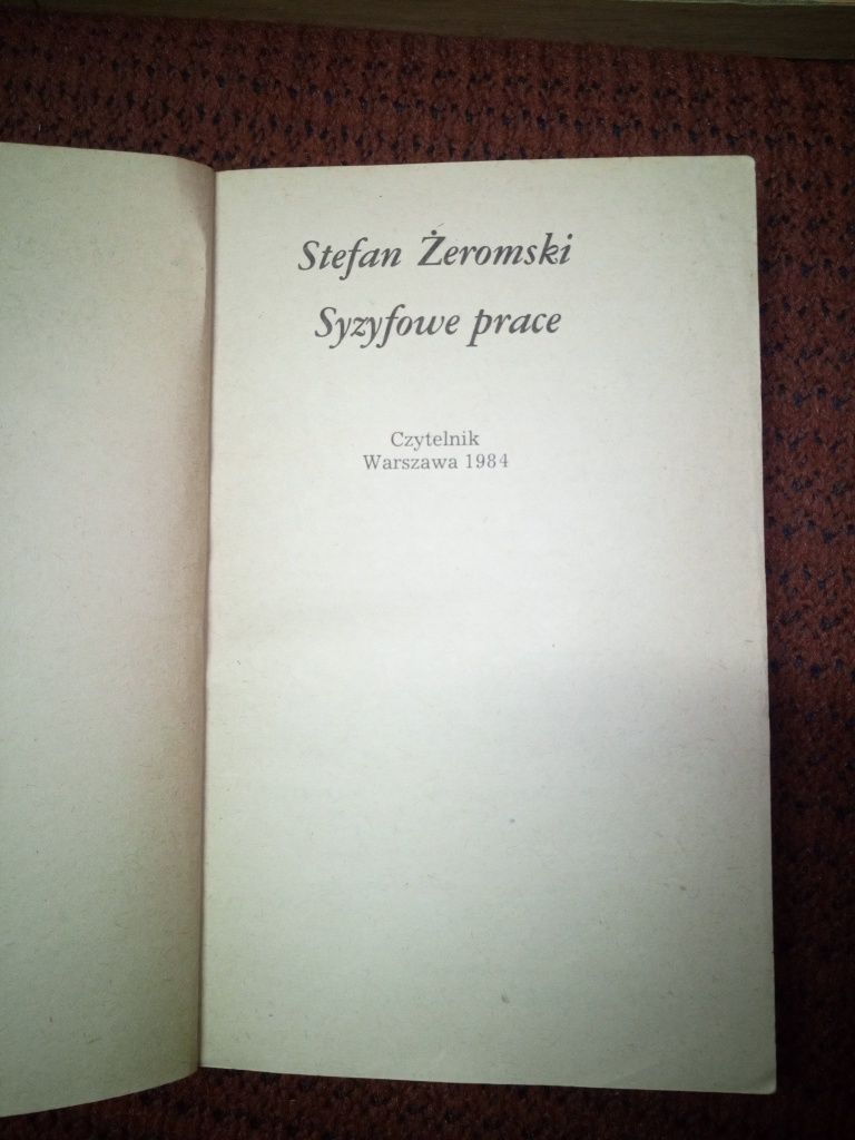 Syzyfowe prace Żeromski Stefan