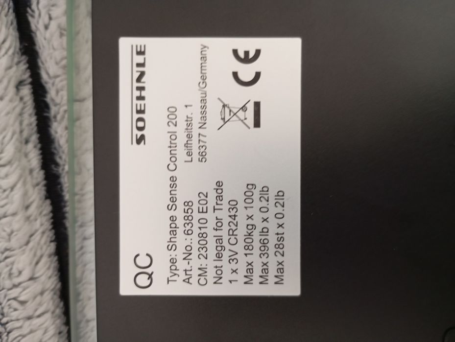Електронна вага SOEHNLE Shape Sense Control 200