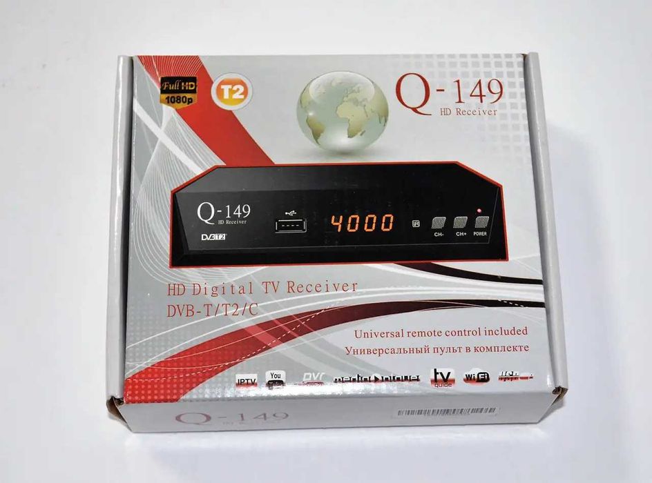 Продам Q-Sat Q-149 IPTV — DVB-T2/C Тюнер Т2 з універсальним пультом Д