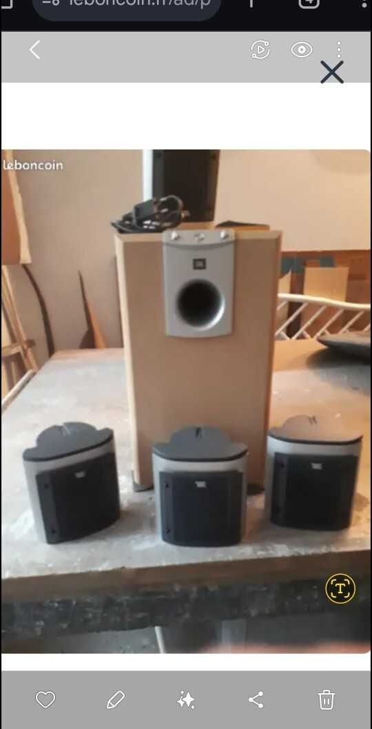 Zestaw głośników JBL 5.1 z soobwoferrem JBL SCS 138