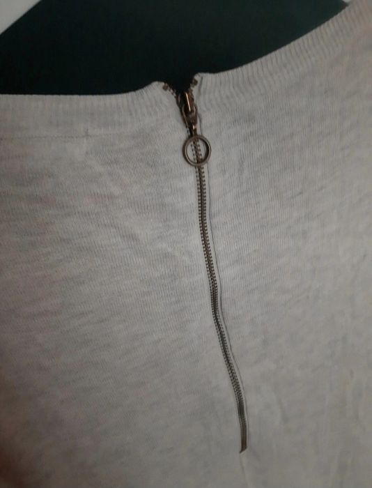 Beżowa długa sukienka H&M