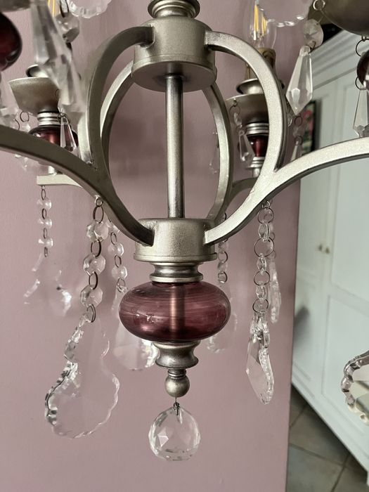 Lampa sufitowa glamour / Zyrandol krysztalowy