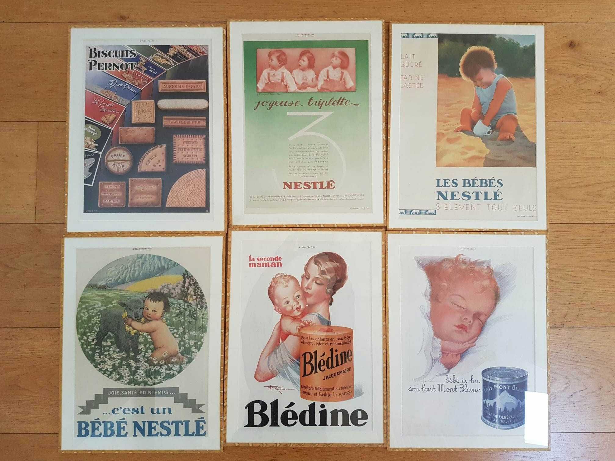 Obraz PLAKAT francuski reklama dla dzieci BEBE NESTLE  antyrama 30x40