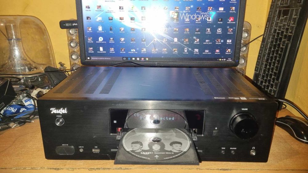 Amplituner stereo Teufel KB 62CR CD MP3 USB Optical BT Bluetooth Phono