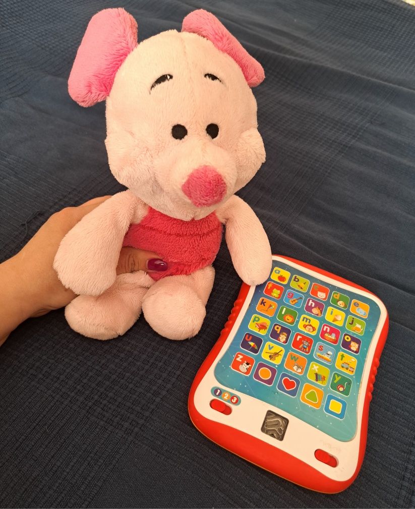 Tablet edukacyjny +maskotka Prosiaczek