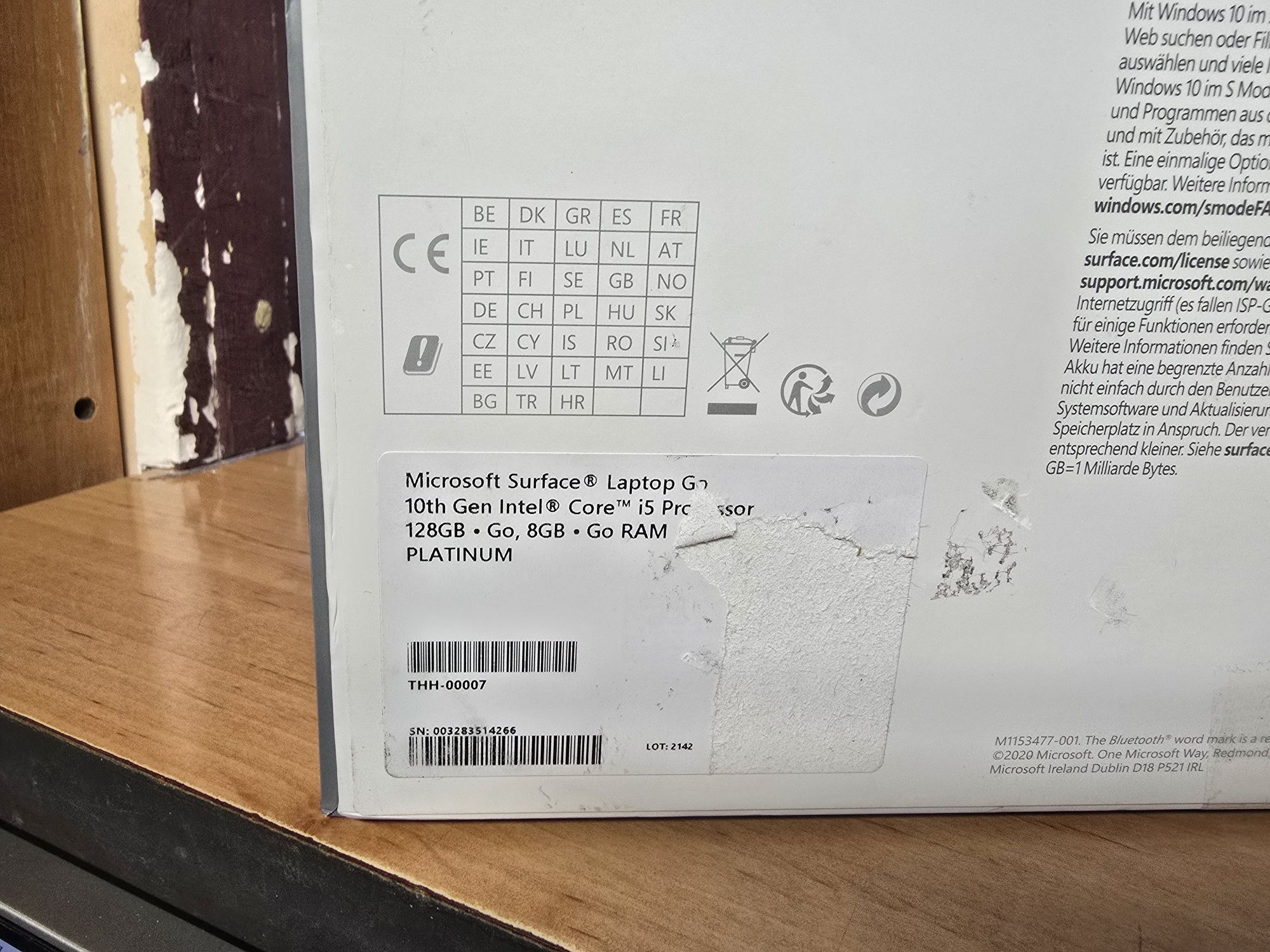 Laptop Microsoft surface  go i5