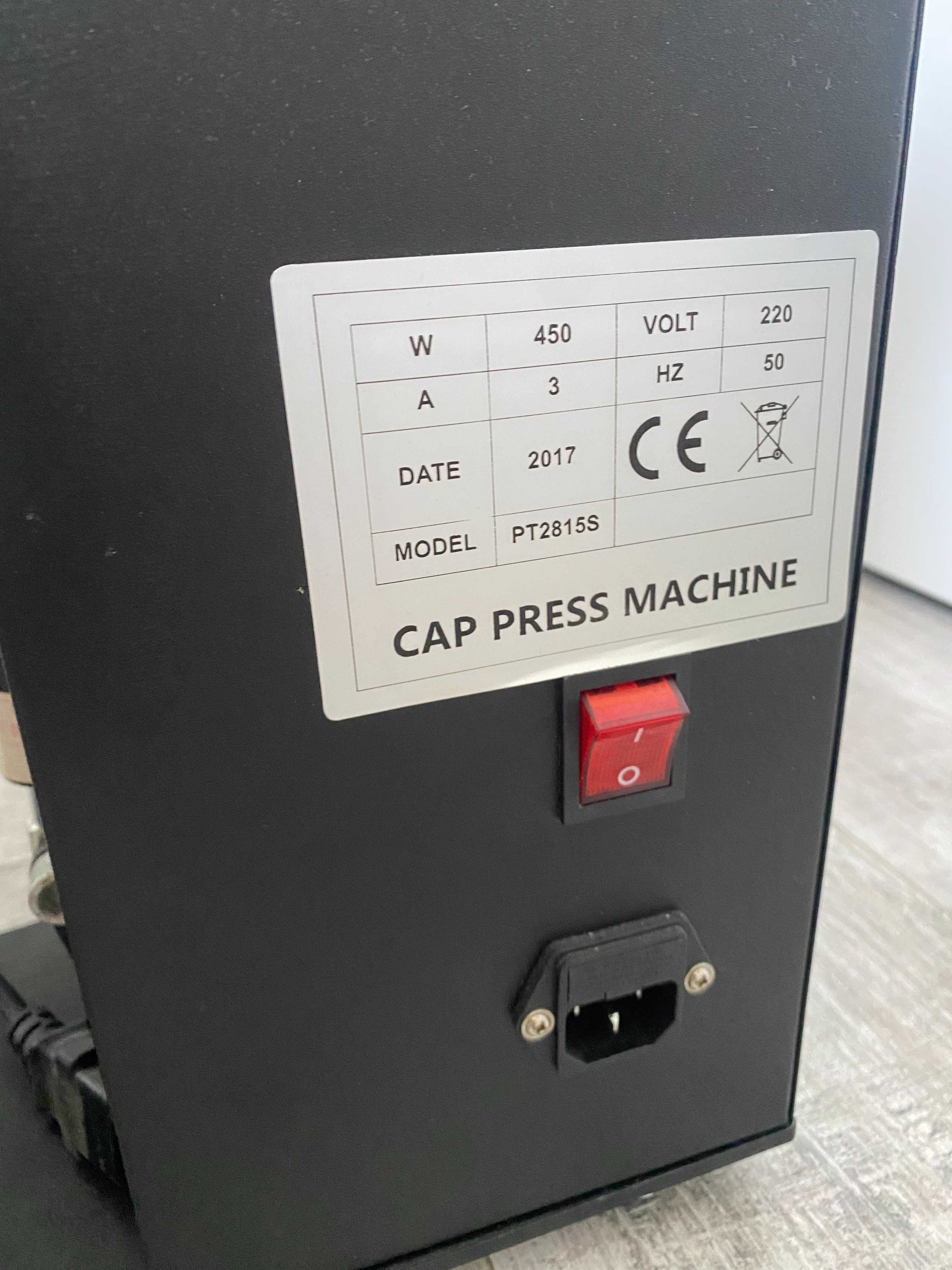 Dwie prasy sublimacja termotransfer do czapek + płaski blat