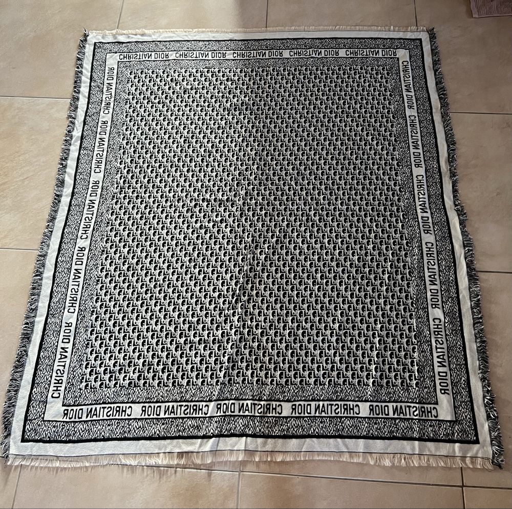 Chusta szal Christian Dior Szal chusta z Kaszmir Silk wełny