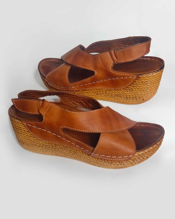 М'які шкіряні дуже зручна колодка босоніжки MARIPOSA устілка 24,5 см