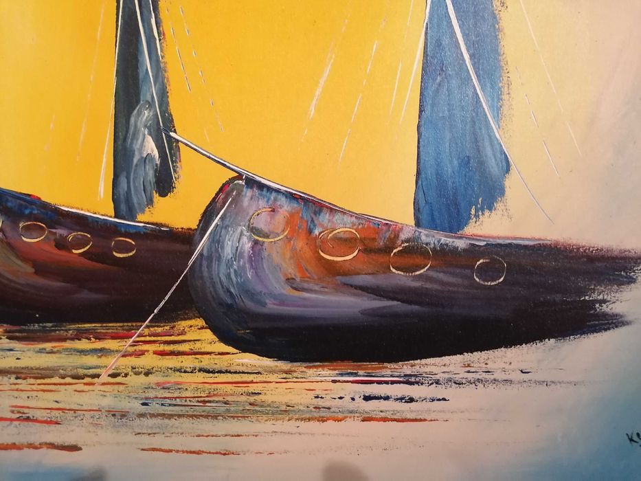 Pintura Original a Óleo/Pastel por Kello (Artista de Cabo Verde)