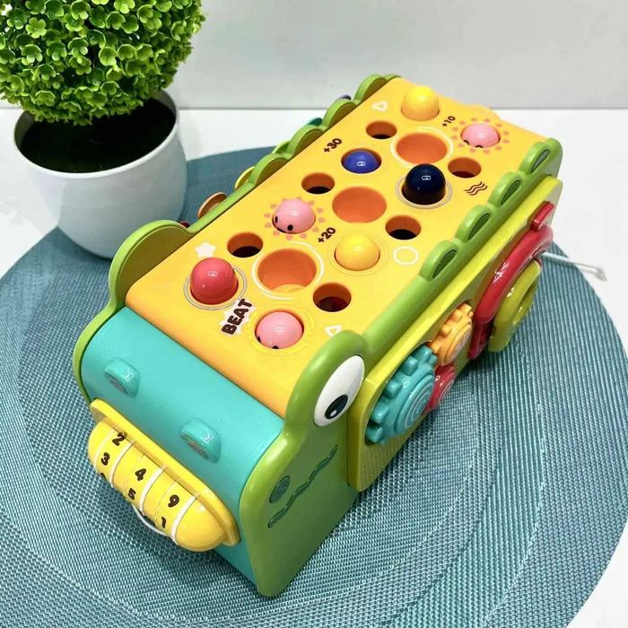 Гра Крокодил рибалка бізіборд каталка на шнурку 27см (831)