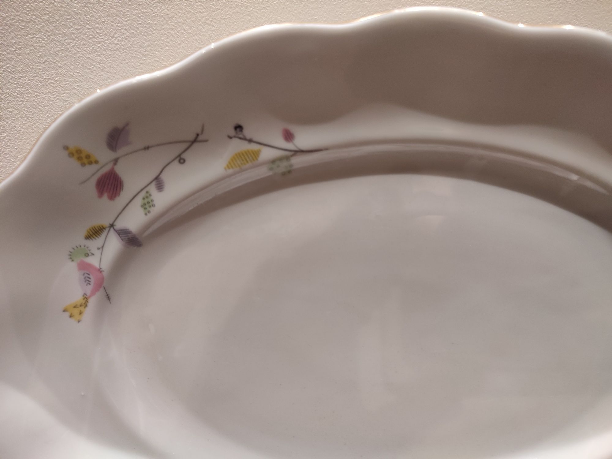 Stary śliczny półmisek porcelana Karolina