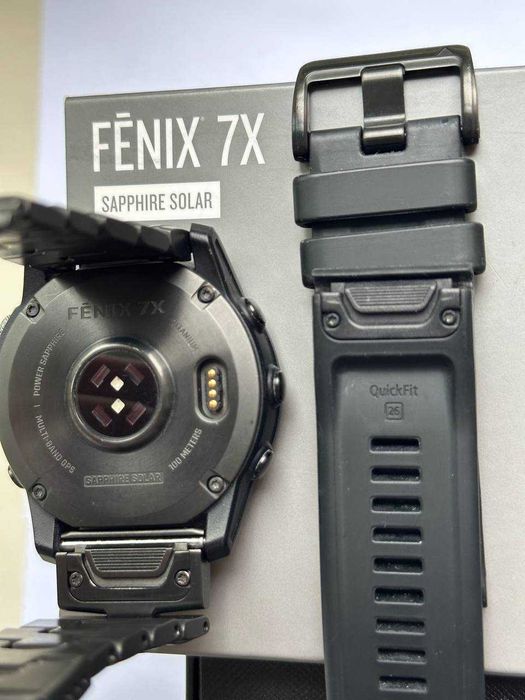 Смарт-годинник Garmin fenix 7X Sapphire Solar титановий, 51 мм
