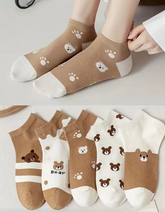 Zestaw 5 par damskich skarpetek"stopek".