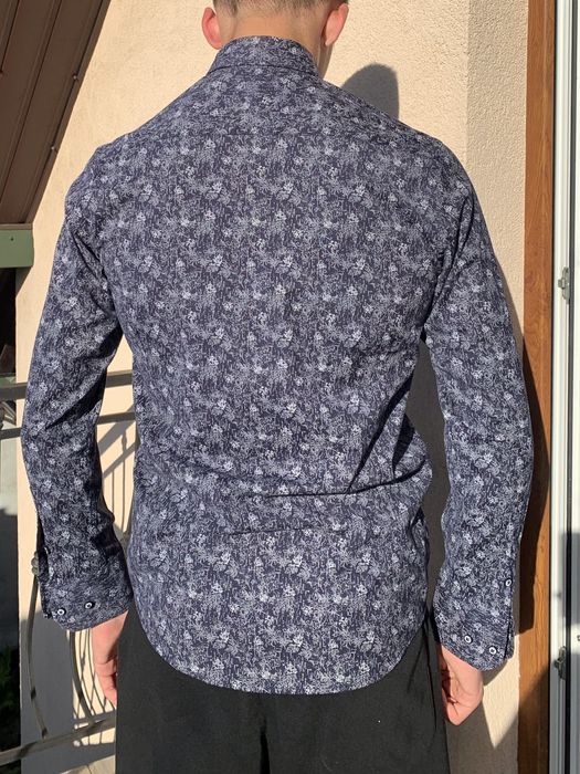 Koszula w wzor slim fit s
