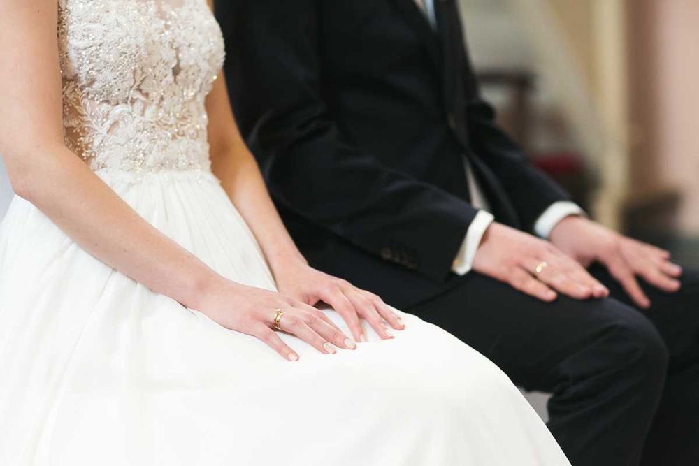 Suknia ślubna 36 z jedwabiem, ręcznie zdobiona