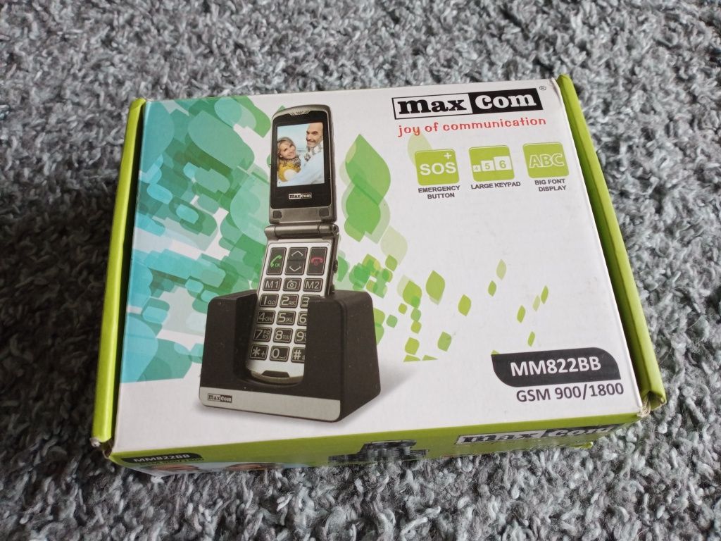 Telefon dla seniora MAXCOM MM832BB