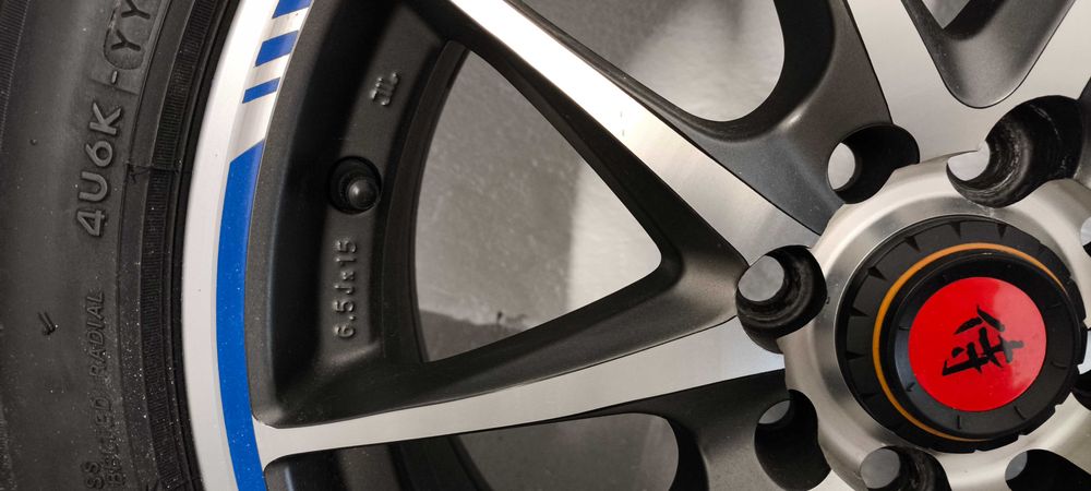 Jantes Lenso samurai  15 4x100 com pneus