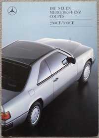 Prospekt Mercedes-Benz 230CE/300CE rok 1988 C124