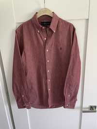 Koszula Ralph Lauren M 38 Meska slim fit czerwona burgundowa letnia