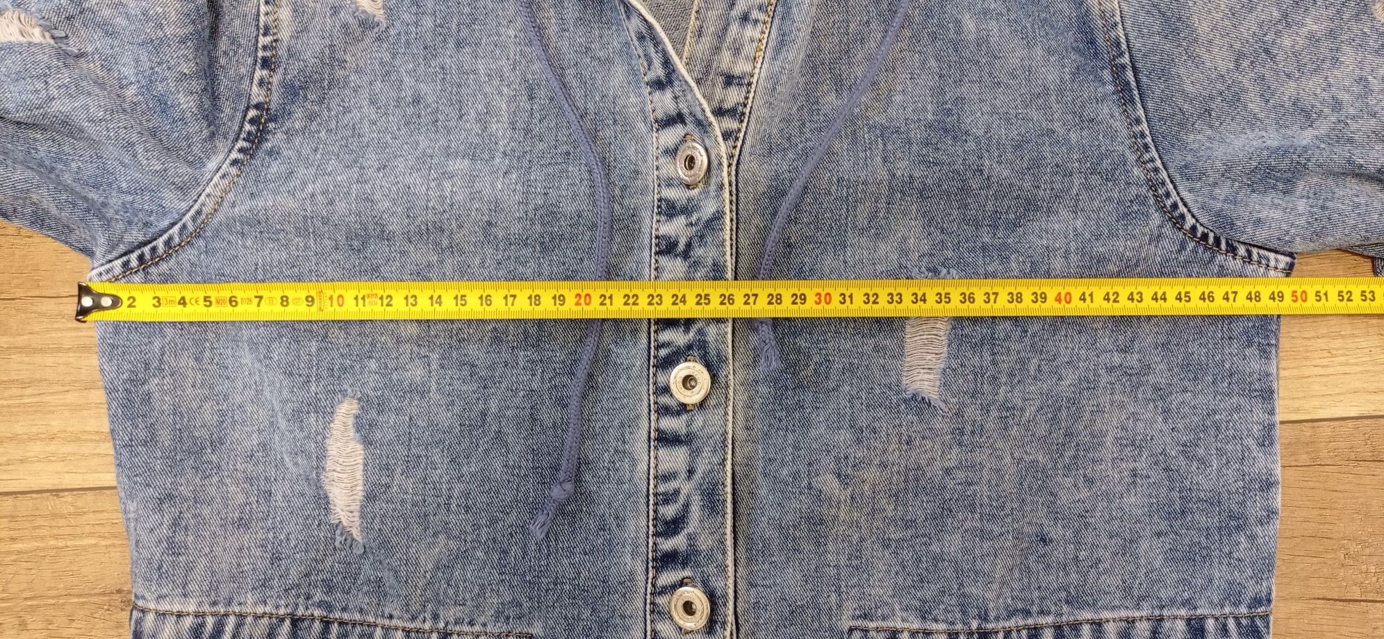Długa katana kurtka narzutka Re-Dress Fashion Jeans L